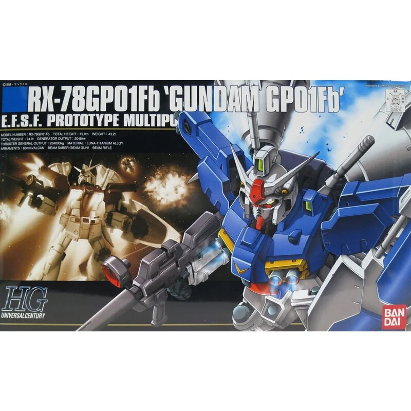 Gundam: High Grade - RX-78 GP01FB Gundam 1:144 Scale Model Kit Gunpla