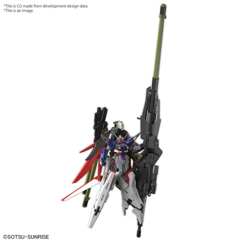 GUNDAM - HG 1/144 Destiny Gundam Spec II & Zeus silhouette - Model Kit Gunpla