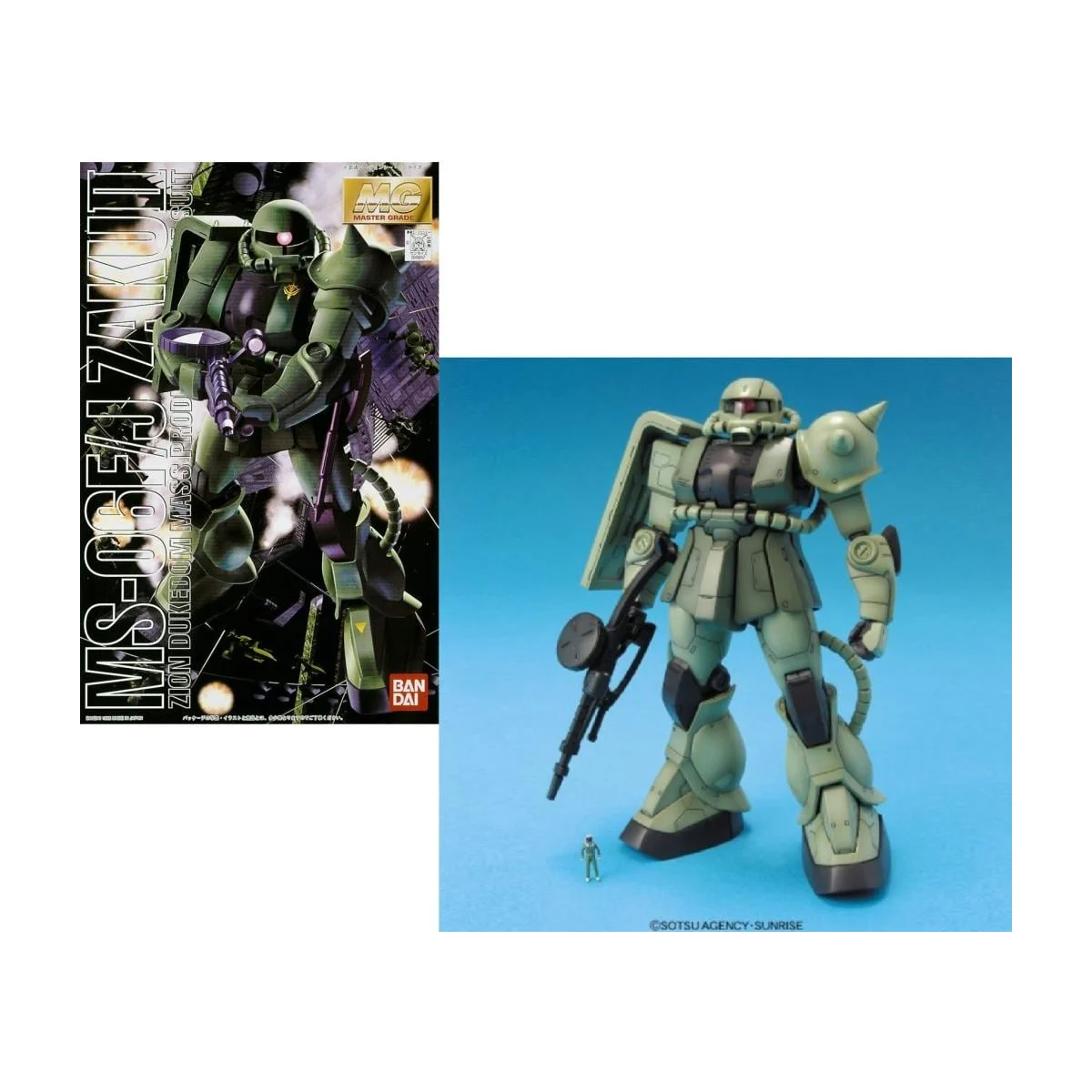 GUNDAM - MG 1/100 MS-06F/J Zaku II - Model Kit Gunpla