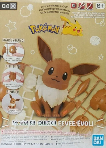 Bandai 2541925 Pokemon #04 Eevee Model Kit Quick!