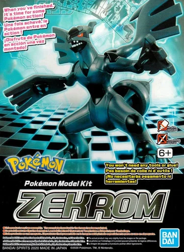 Bandai 2524403 Pokemon #14 Zekrom Model Kit