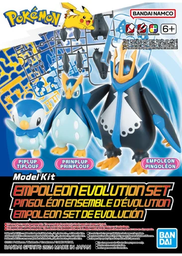 Bandai 2730253 Pokemon Empoleon Evolution Set Model Kit