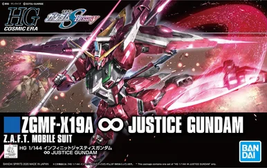 Bandai 5058930 #231 ZGMF-X19A Infinite Justice Z.A.F.T. Mobile Suit HG 1/144 Scale Model Kit
