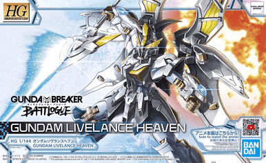 Bandai 5062024 Gundam Livelance Heaven Battlogue HG 1/144 Scale Model Kit
