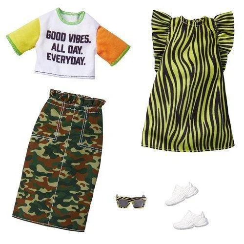 Barbie Camo and Zebra Print Fashion Accessory Pack 12 - Mattel
