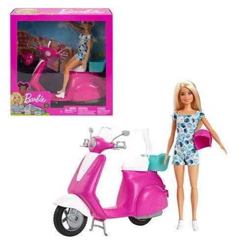 Barbie Doll and Scooter - Mattel