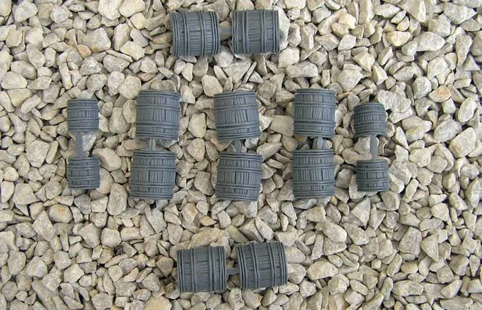 Barrels Mixed Size 28mm Scale Scenery - Renedra Limited