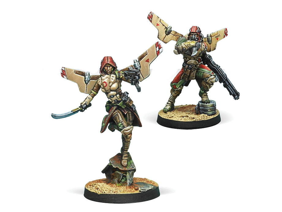 Infinity Haqqislam Bashi Bazouks Miniature Game Figures - Corvus Belli