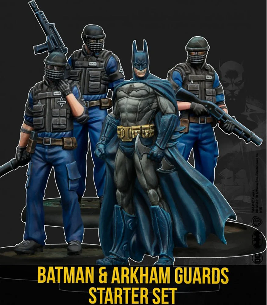 Batman Miniature Game, Batman & Arkham Guards Starter Set 2nd Edition By Knight Models