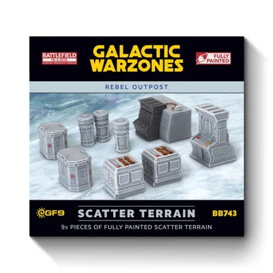 Galactic Warzones: Rebel Outpost - Scatter Terrain (x9) - BB743