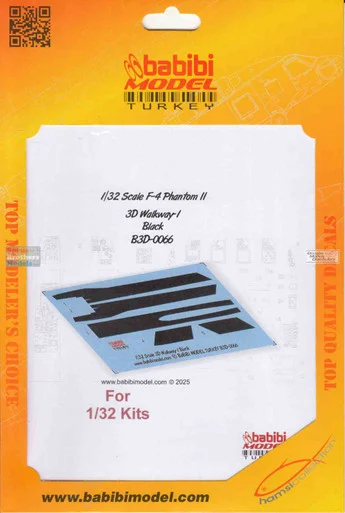 BBBB3D0066 1:32 Babibi Model 3D Decals F-4 Phantom II Walkway Version 1