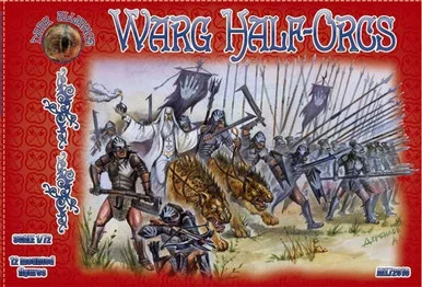 Dark Alliance ALL72018 Warg Half Orcs 1/72 Scale Figures (12 Mtd) - Alliance Figures
