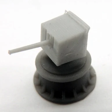 1/350 Black Cat Models Scale 4/40 Bl Mk.Ix Gun On Cp.I Single Mount (X4)