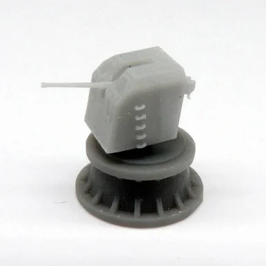1/350 Black Cat Models SK C/32 10.5CM GUN ON SINGLE MOUNT UNDER GE SHIELD (X4)