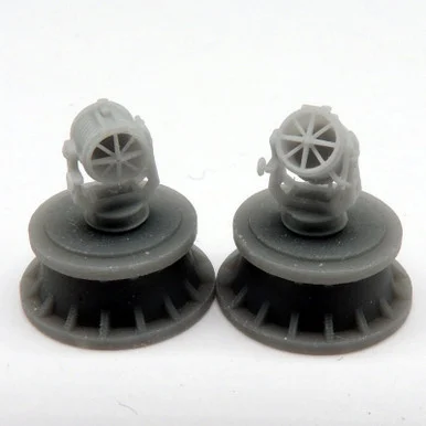 1/350 Black Cat Models Scale Set- Royal Navy Searchlight (X4) 3 Elevations