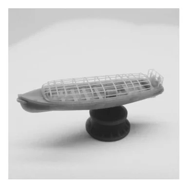 1/350 Black Cat Models Scale 12m motor launch with framed top (x2)