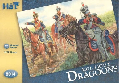 HaT Industrie 8014 KGL Light Dragoons 1/72 Scale Model Kit - Hat Industries