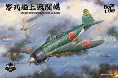 BDMBF006 1:35 Border Model A6M2 Zero with Full Interior of the Engine & Weapons