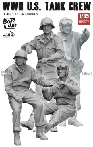BDMBR007 1:35 Border Model WW2 US Tank Crew Figure Set