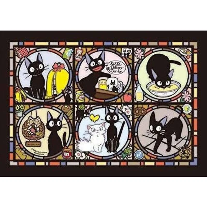 Kiki's Delivery Service Art Crystal Jigsaw Puzzle Jiji's Street - Benelic