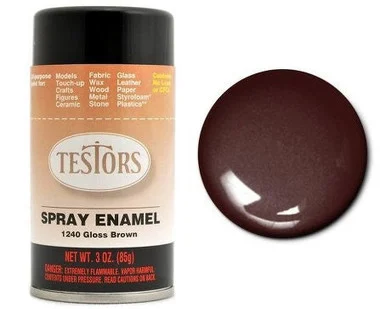 Testors 1240 Brown Enamel Spray 3oz