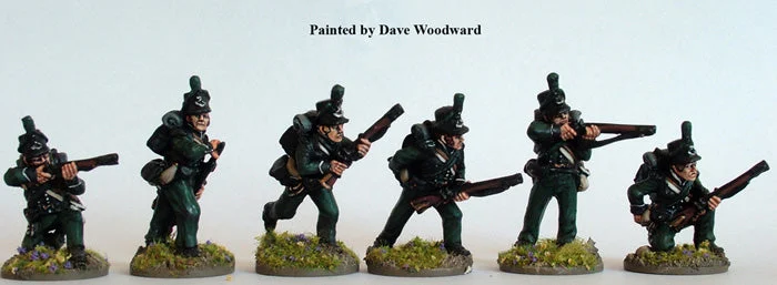 Napoleonic British 95th Rifles Skirmishing, 28 mm Scale Model Metal Figures - Perry Miniatures