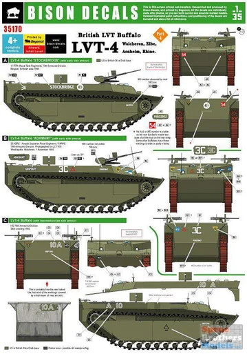 BIS35170 1:35 Bison Decals - British LVT-4 #3