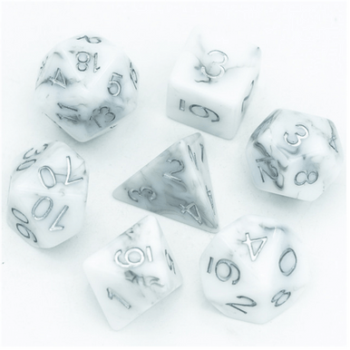Foam Brain Games 1258 Black Stone RPG Dice Set - FoamBrain