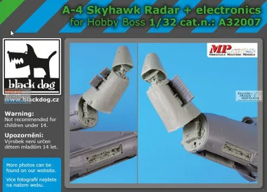 BLDA32007A 1:32 Black Dog A-4 Skyhawk Radar + Electronics (TRP kit)
