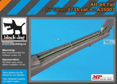 BLDA35003A 1:35 Black Dog AH-64 Apache Tail (TAK kit)
