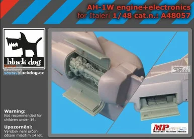 BLDA48057A 1:48 Black Dog AH-1W Whiskey Cobra Engine + Electronics (ITA kit)
