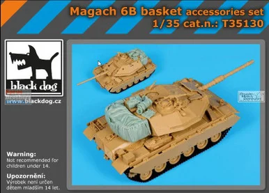 BLDT35130T 1:35 Black Dog Magach 6B Basket Accessories Set (ACA kit)