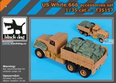 BLDT35157T 1:35 Black Dog US White 666 Accessories Set (HBS kit)