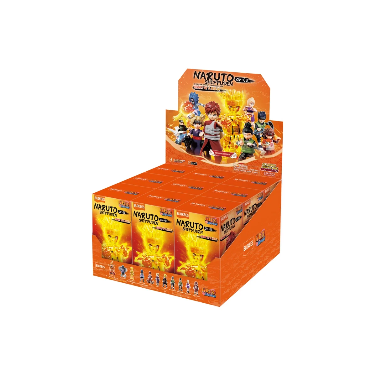 Naruto Blokees Galaxy Version 03 Ninja Spirit Asst 9pcs