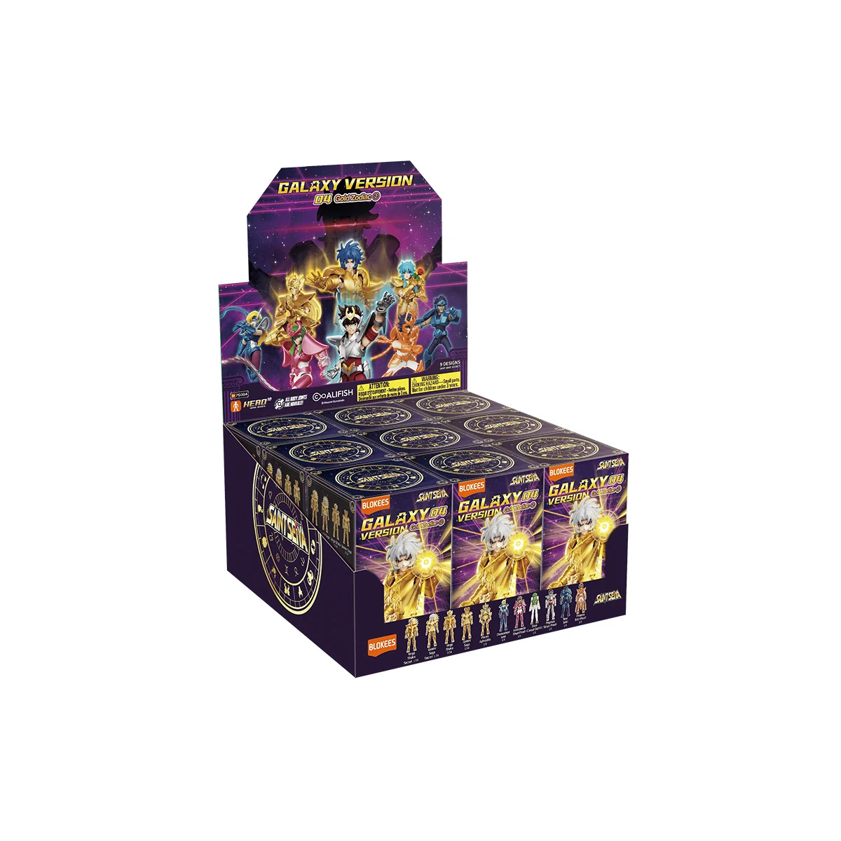 Saint Seiya Blokees Galaxy Version 04 Asst 9pcs Gold Zodiac