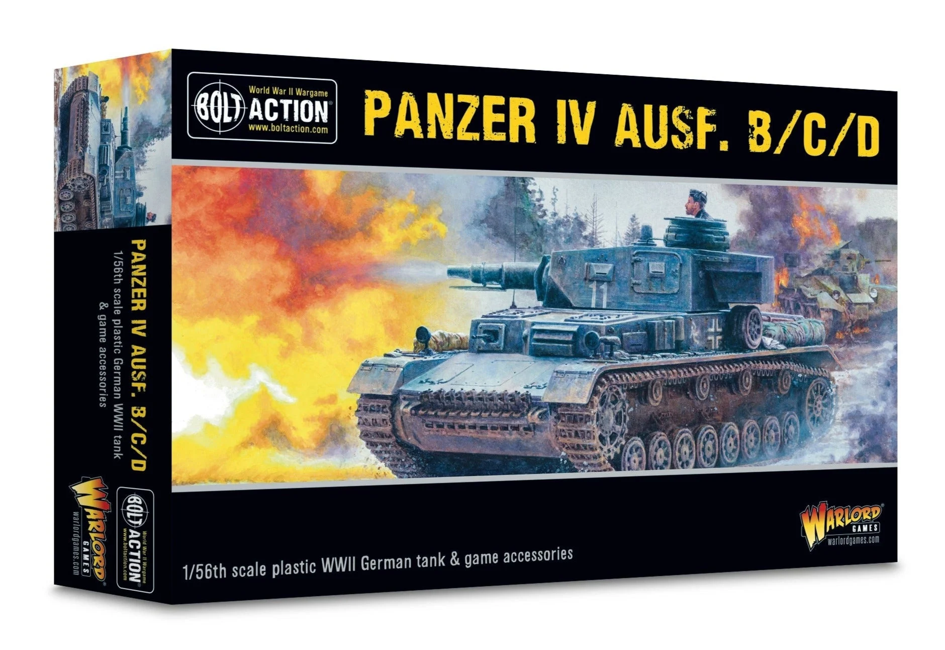 Warlord Games Bolt Action Panzer IV Ausf. B/C/D German Tank 28mm (1:56) Scale WWII Miniature