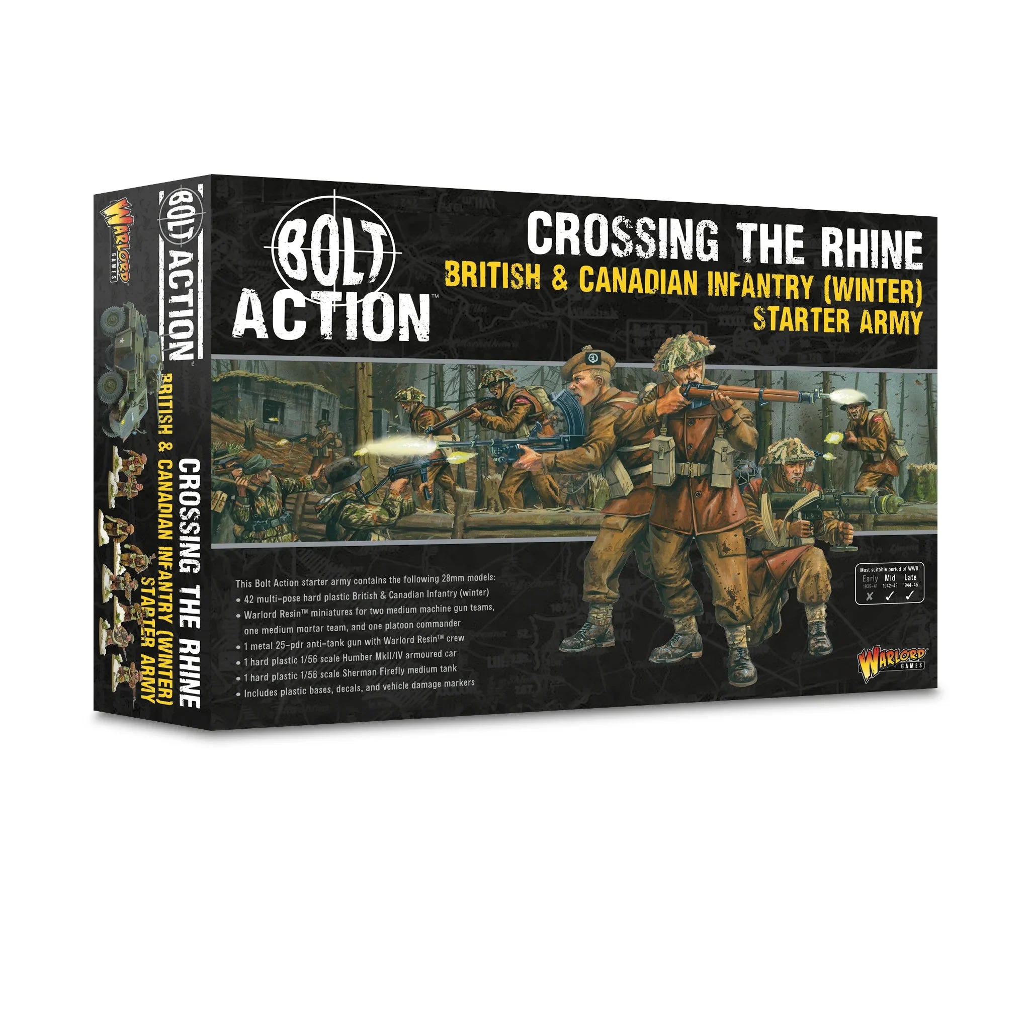 Warlord Games Crossing the Rhine: British & Canadian Winter Starter Army for Bolt Action V3