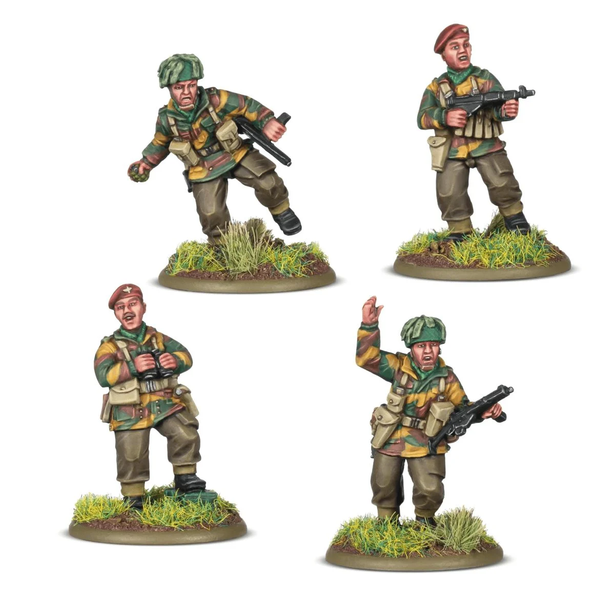 British Airborne Platoon Commanders Figurine games - Bolt action