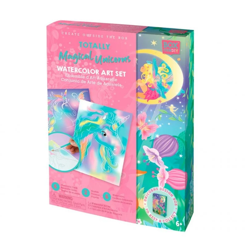 Box Candiy: Totally Magical Unicorn - WATERCOLOR SET