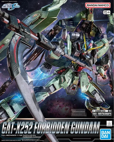 Bandai 5065429 GAT-X252 Forbidden Gundam Full Mechanics 1/100 Scale Model Kit