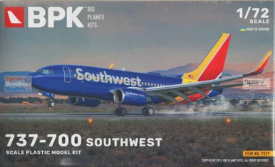 BPK72029 1:72 Big Planes Kits 737-700 Southwest Airlines