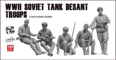 1/35 Border Model WWII Soviet Tank Desant Troops Model Kit