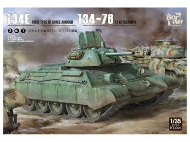 1/35 Border Model Scale T-34-76 (112 factory) / T-34E First Type of Spaced Armour