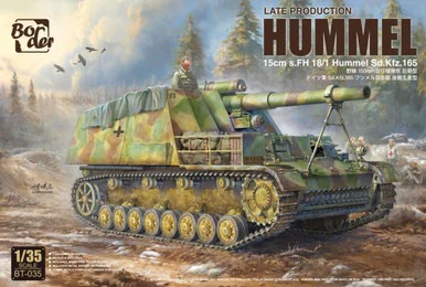 1/35 Border Model 15cm s.FH 18/1 Hummel Sd.Kfz.165 LATE Plastic Model Kit