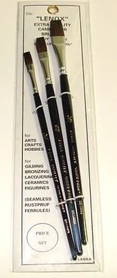Solo Brush 6009 Lenox Camel Hair Brushes (3)