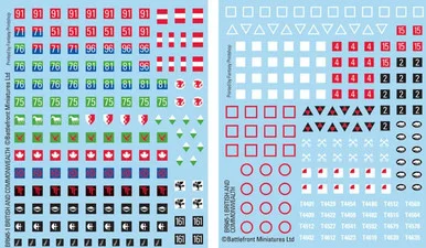 [PREORDER] British and Commonwealth Decals Early War - Battlefront Miniatures - BFM