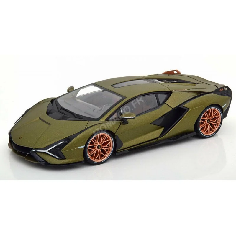 Lamborghini sian hybrid fkp37 2019 green Die cast - Burago