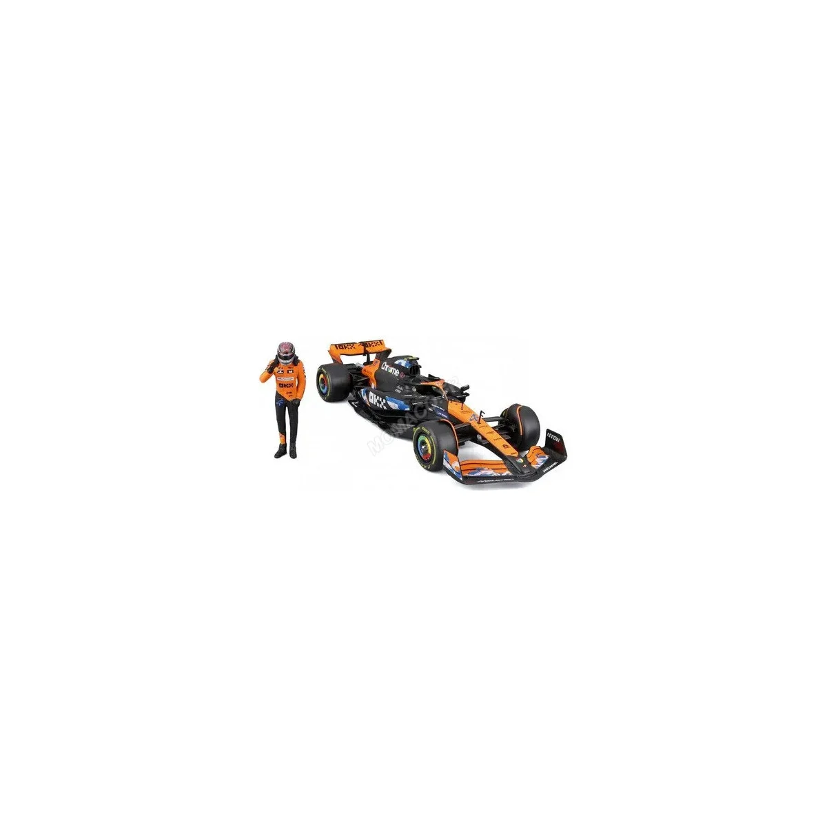 Mclaren f1 mcl38 mercedes team mclaren 4 lando norris japanese grand prix 2024 (soft box) - Burago