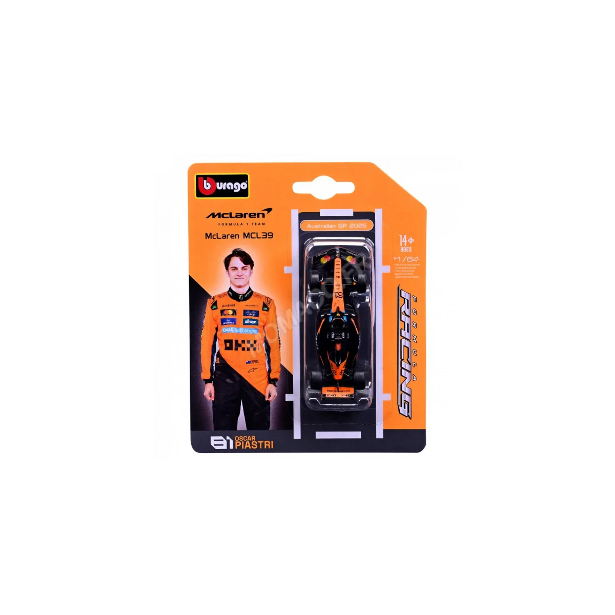 Mclaren f1 mcl39 team mclaren 81 oscar piastri 2025 (blister) Die cast - Burago