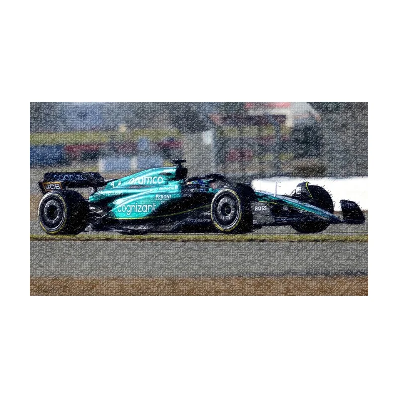 1/43 RACING - 2023 F1 ASTON MARTIN AMR23 - with Alonso helmet Die cast